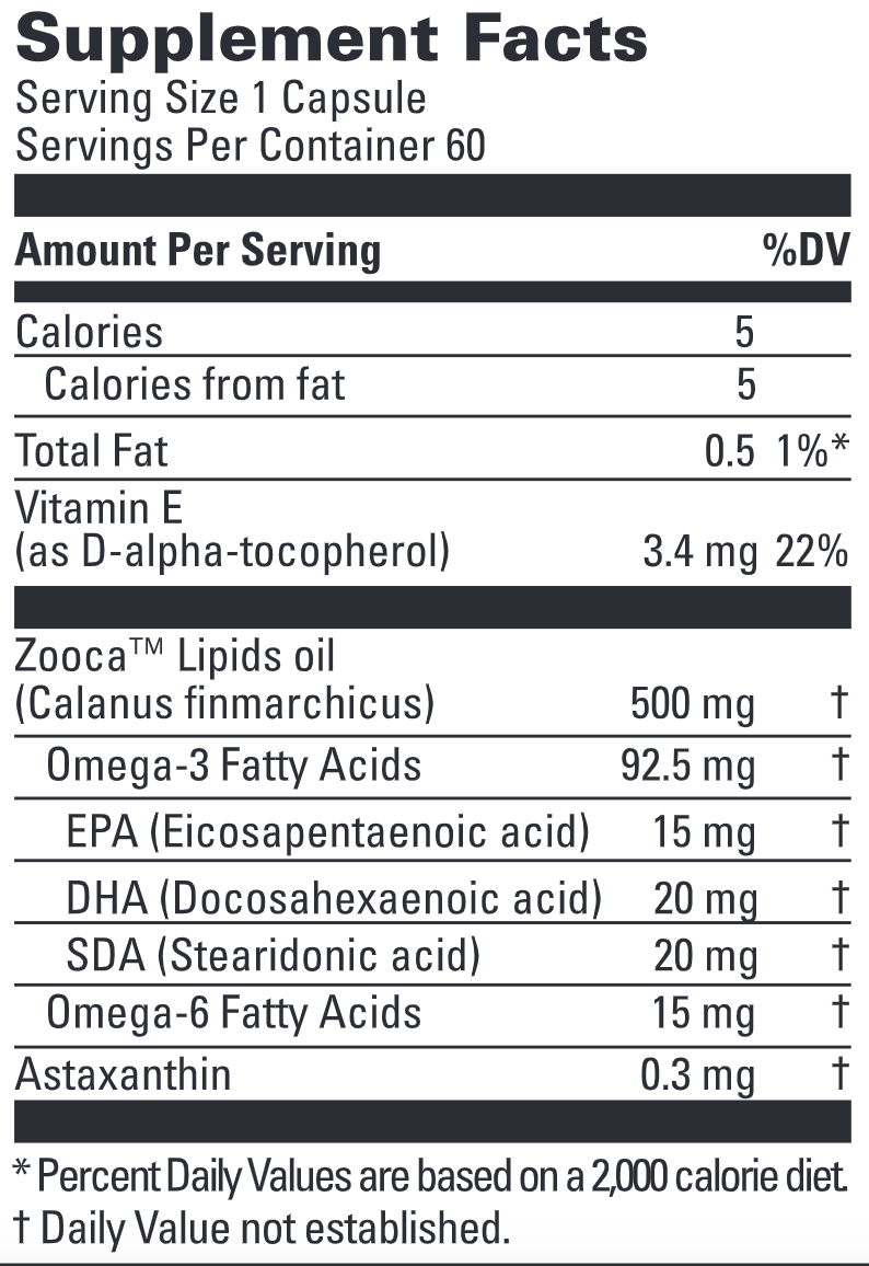 Supplement Label